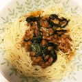 ゆかりりりー's cooksnap of when they made 低糖質！糖質0麺☆大葉鶏ささみ納豆パスタ.