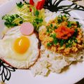 のんべぇヒロ's cooksnap of when they made 明太子納豆ご飯.