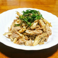 猫のオソマ's cooksnap of when they made 簡単！豚肉と舞茸の味噌炒め♡シソ添え♡.