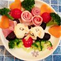 Kママ♡'s cooksnap of when they made 記念日に！ミッキー☆バラ☆ポテトサラダ.