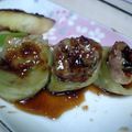 ～月子～'s cooksnap of when they made くるくる豚肉のチンゲン菜ロール焼き.
