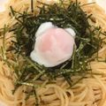 かるまいん's cooksnap of when they made お手軽アレンジ‼　温玉たらこパスタ.