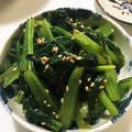 YUKIKI☆'s cooksnap of when they made ✿副菜 作り置き小松菜のナムル✿.