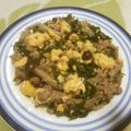 えれぼん's cooksnap of when they made 牛肉ほうれん草のマスタード卵炒め.