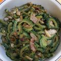 さきべえ's cooksnap of when they made ゴーヤとベーコンの粉チーズ炒め.