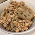 けめ＊'s cooksnap of when they made 業務スーパー ♡ レンコンと挽肉の味噌煮.