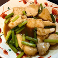 クック☆レベル1's cooksnap of when they made 柔らか～❤鶏むね肉とにんにくの芽の炒め.