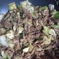 ｋｒｋｒ２８２９'s cooksnap of when they made 牛肉とキャベツのオイスター炒め♪.