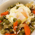 matiyo's cooksnap of when they made 玉ねぎとえんどう豆の卵とじ.