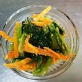 yoyoyouこ's cooksnap of when they made 野菜を食べよう！小松菜と人参のナムル★.