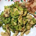 片付け大好き's cooksnap of when they made ゴーヤーと豚肉のカレー粉炒め♪.