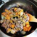 花岡ルツ's cooksnap of when they made ポンのかぼちゃと牛肉の甘辛煮.