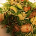 ＊にょにょん＊'s cooksnap of when they made アボカド、水菜、キムチのサラダ.