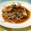 クックQOQS2T☆'s cooksnap of when they made 厚揚げもやし炒め～ステーキソースがけ～.