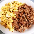 aaacham3m's cooksnap of when they made そぼろ丼.