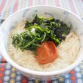 バカリャウ's cooksnap of when they made 夏の胃疲れに☆梅わかめにゅうめん☆.