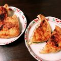 mo5562's cooksnap of when they made 油揚げで餃子！題して「きつね餃子」.