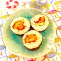 hikarin♪'s cooksnap of when they made 紅生姜包んだチキンカツ太巻き☆.