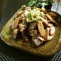 Dellaたん's cooksnap of when they made 牛蒡、蒟蒻、豚小間の甘辛味噌煮.