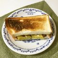 puniＫ's cooksnap of when they made サツマイモとあんことバターのホットサンド.