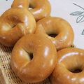 nyangomama's cooksnap of when they made 米油でパリッと☆基本のプレーンベーグル.
