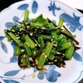 ＊キーツニャン＊'s cooksnap of when they made 簡単小鉢✿小松菜の昆布辛子和え.