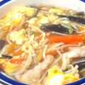 tennisnoah's cooksnap of when they made 豚バラきのこのぽかぽか卵スープ.