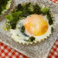 tokotann's cooksnap of when they made アルミカップで巣ごもり半熟たまご♡.