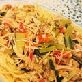 Christyna's cooksnap of when they made キャベツとサーモンのクリームパスタ♡.