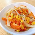 こはる・▽・'s cooksnap of when they made 新玉ねぎとコーンの甘煮～バターコンソメ味.