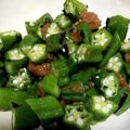 クックENNLUH☆'s cooksnap of when they made オクラと塩昆布の梅肉和え.