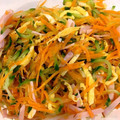 rin0418r24's cooksnap of when they made 副菜に♪ハムきゅうり人参卵の中華和え！.