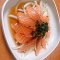 ピアンコ's cooksnap of when they made ＊薄切りサーモンの醤油カルパッチョ＊.