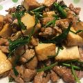 クックMVV6RL☆'s cooksnap of when they made 豚肉、厚揚げ、ニラのご飯が進む炒め♪.