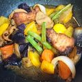 みきぶぅぶぅ's cooksnap of when they made ごろごろ根菜と豚肉の黒酢炒め.