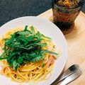 lulu_'s cooksnap of when they made ベーコンと大葉の和風ペペロンチーノ.