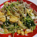 クックMJI7BP☆'s cooksnap of when they made 10分で簡単！豆苗ともやしの豚玉炒め.
