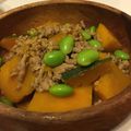 ゆいまーるん's cooksnap of when they made かぼちゃとひき肉のコンソメ煮.
