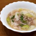 ペコリーナの台所's cooksnap of when they made あっという間に作れるワンタンスープ♡.