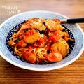 ねっちゃんっ's cooksnap of when they made なすのトマトパスタ.