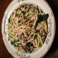 クシロウ's cooksnap of when they made しめじとほうれん草のパスタ.