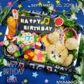 にｬん吉♡'s cooksnap of when they made 『誕生日♡ケーキ』キャラ弁♡プレートに.