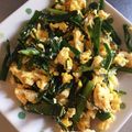 nyaaagomi's cooksnap of when they made ふわふわニラたまご炒め.