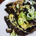 にゃ★にゃ's cooksnap of when they made 干し茄子と油揚げの卵とじ.