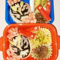 瑠聖・澪音ママ's cooksnap of when they made 仮面ライダージオウ弁当 キャラ弁.