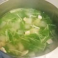 ☆angel's cooksnap of when they made 冬瓜とベーコンの優しいスープ.