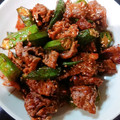 ＭＩ−ＳＡＮ's cooksnap of when they made ＊簡単＊ オクラと牛肉炒め.