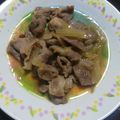 ✿ささ's cooksnap of when they made 漬け込みなし！超簡単豚バラ生姜焼き♡.