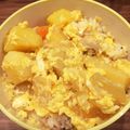 ありんこ☆★'s cooksnap of when they made 肉じゃがアレンジ！玉子とじ丼！簡単！.
