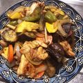 フラガール☆'s cooksnap of when they made 塩麹鶏と秋野菜の黒酢あん炒め.